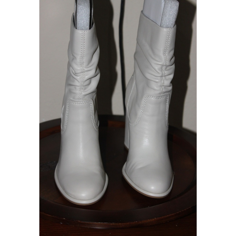 Steve Madden Vector VECT01S1 Boot Women 6.5 Bone Leather‎ Mid Calf Bootie Sexy